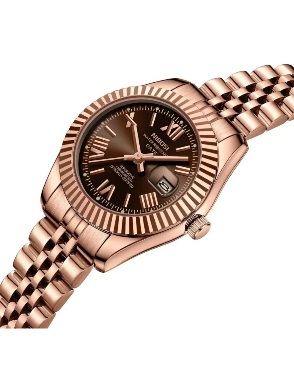 Elegant Women's Analog Quartz Watch - Gold & Silver Stainless Steel, Waterproof